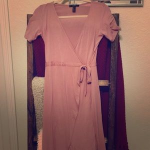 Adorable blush wrap dress